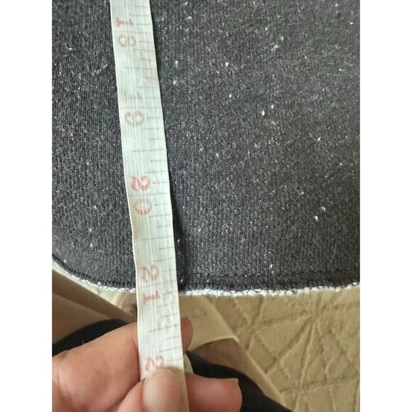 Madewell Betterterry Relaxed Turtleneck Sweatshirt in Heather Donegal Charcoal M - Picture 11 of 11